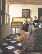 Jan Vermeer, A Lady at the Virginals with a Gentleman (mk25)